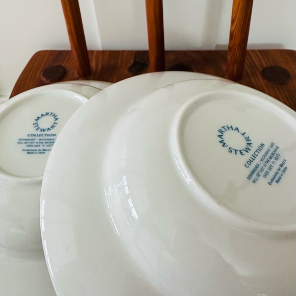 Set of 2 MARTHA STEWART Collection Kensington Pasta Bowl Serving Bowl - Picture 3 of 6